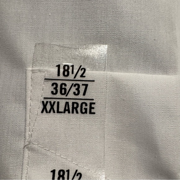 Arrow White Poplin Men's Shirt Size 18.5/ 36-37 - Picture 3 of 9